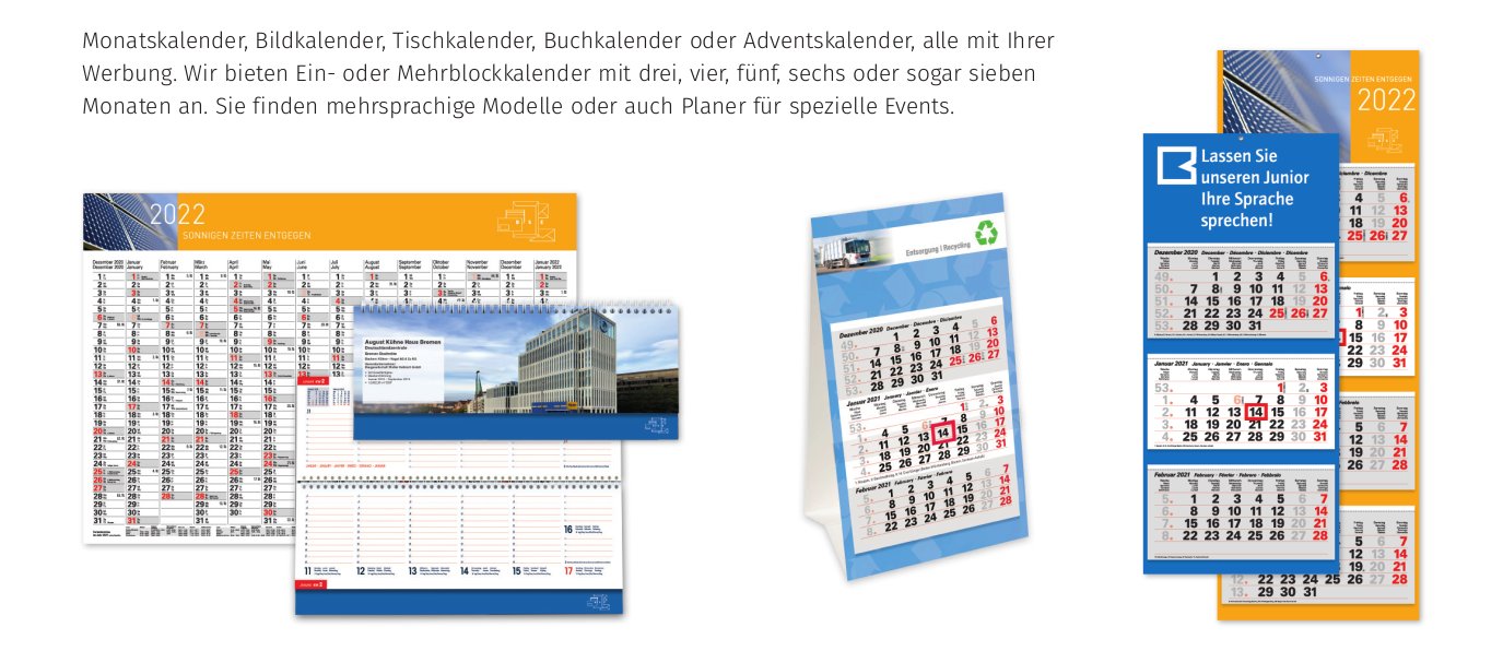 Steinmetz Briefumschläge Kalender